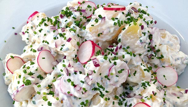 Potato salad, Danish