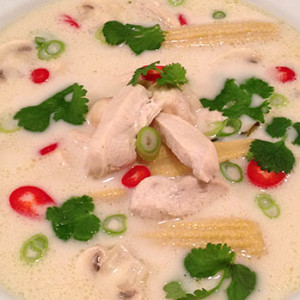 Thai chicken soup or Tom Kha Gai