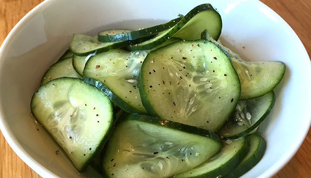 Danish cucumber salad